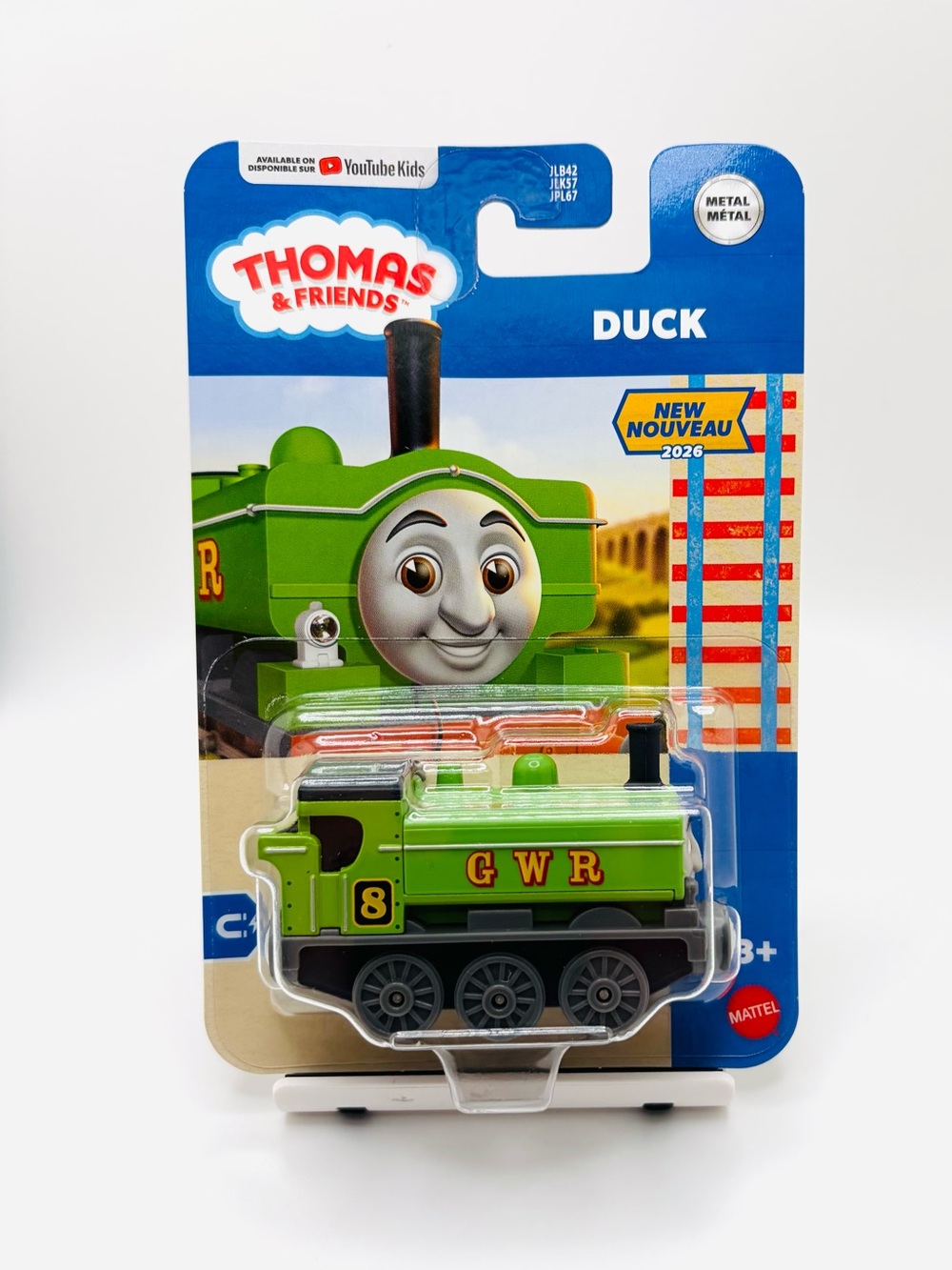 Rare 2026 Thomas & Friends Duck #8 JLB57 Metal Train NWT